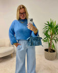 PULL MOHAIR KÉLIA BLEU