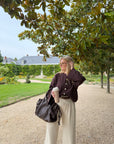GILET GARANCE CHOCOLAT