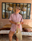 COMBI-SHORT NOÉE VIEUX ROSE