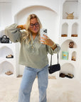 BLOUSE VICHY LOUANNE KAKI - PRÉCOMMANDE EXPÉDITION LE 28