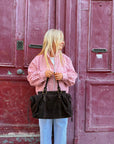 VESTE À POIS ROSE