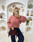 PULL MOHAIR KÉLIA TERRACOTTA