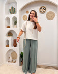 PANTALON FLUIDE ALMA KAKI