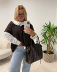GILET NINON MARRON