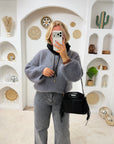 PULL MOHAIR KÉLIA GRIS