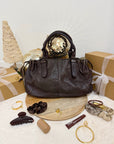 SAC JULIETTE CHOCOLAT XL CUIR NOBLE