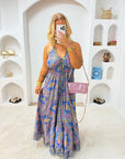 ROBE SAONA ROSE & BLEU