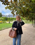TRENCH VICHY GABRIELLE BLEU MARINE