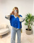 GILET NINON BLEU ROI