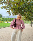 BLOUSE VICHY ELENA TERRACOTTA