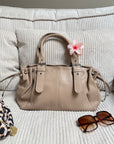 SAC JULIETTE CUIR GRAINÉ NUDE