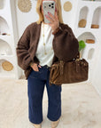 GILET OPALE MARRON