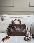 SAC JULIETTE CHOCOLAT MAT XL