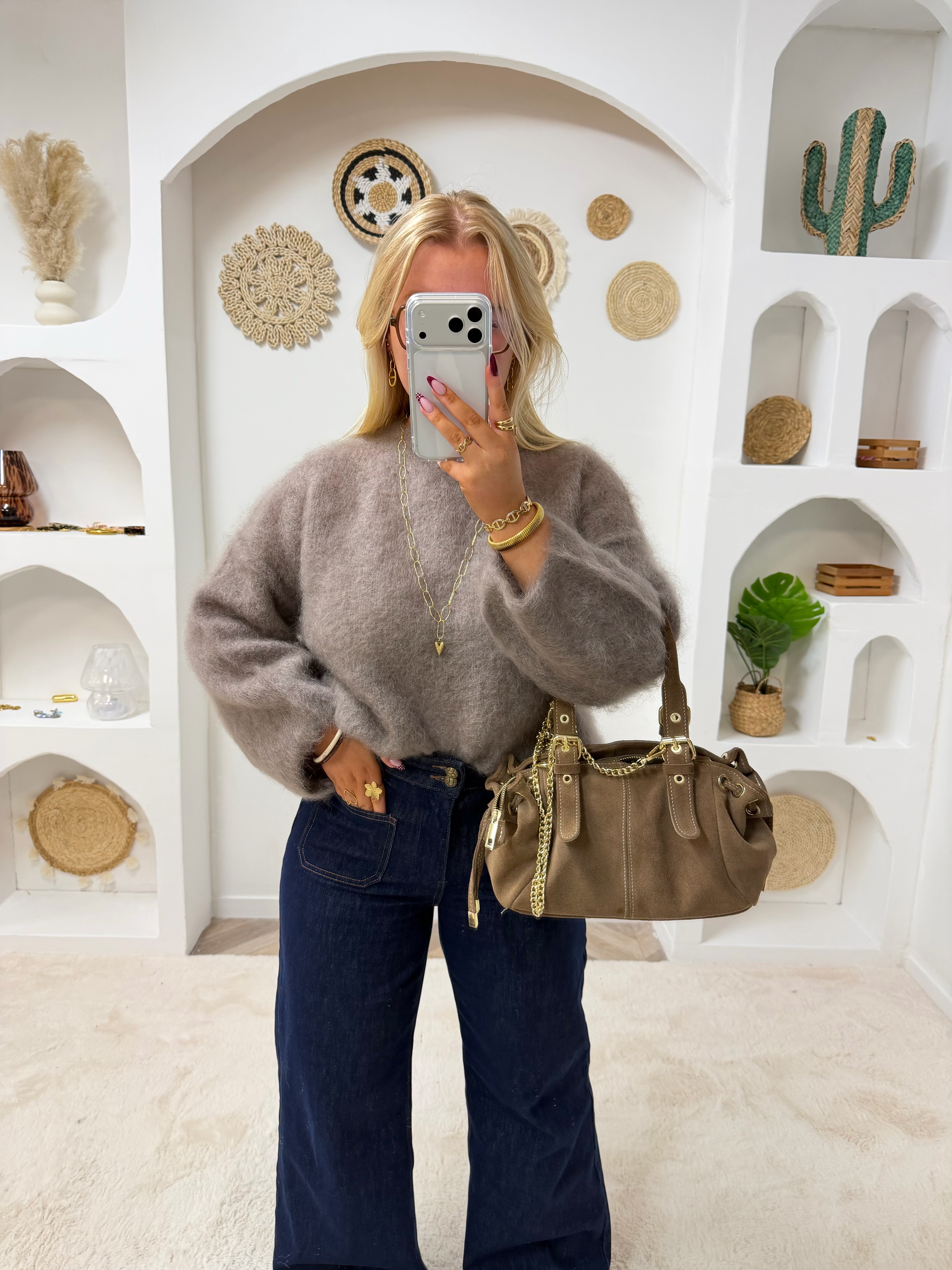 PULL MOHAIR KÉLIA NOISETTE