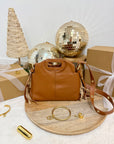 SAC DIANE CUIR GRAINÉ CAMEL S