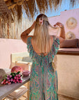 ROBE SELMA VERTE & BLEUE