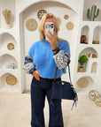 BLOUSE CAMÉLIA BLEU MARINE