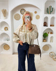 BLOUSE CAMÉLIA TAUPE