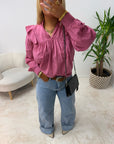 BLOUSE ANOUK ROSE FONCÉ