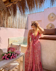 ROBE SELMA CORAIL & ROSE