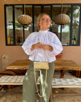 BLOUSE NŒUD ASTRID BLANCHE