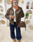 TRENCH VICHY JUDITH CHOCOLAT