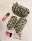 TROUSSE MATHILDE VERTE FLEURIE