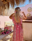 ROBE SELMA CORAIL & ROSE