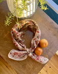 FOULARD MINA BEIGE & TERRACOTTA