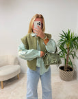 CHEMISE NOEUD VERTE