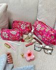TROUSSE MATHILDE ROSE FLEURIE