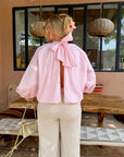 BLOUSE NŒUD ASTRID ROSE