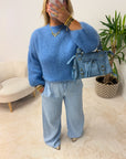 PULL MOHAIR KÉLIA BLEU