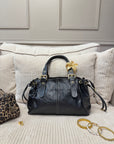 SAC JULIETTE NOIR IRISÉ COUTURE BLANCHE