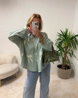 CHEMISE NOEUD VERTE