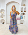 ROBE SAONA ROSE & BLEU
