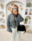 GILET JULIA GRIS FONCÉ
