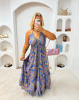 ROBE SAONA ROSE & BLEU