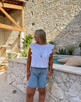 SHORT LONG GLORIA BLEU JEAN