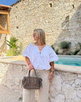BLOUSE BOUFFANTE BLANCHE