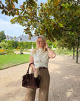 TOP SANS MANCHES MARIE ÉCRU
