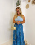 JUPE DOLCE BLEU PÉTANT