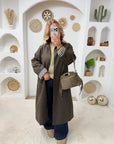 TRENCH LONG APPOLINE CHOCOLAT