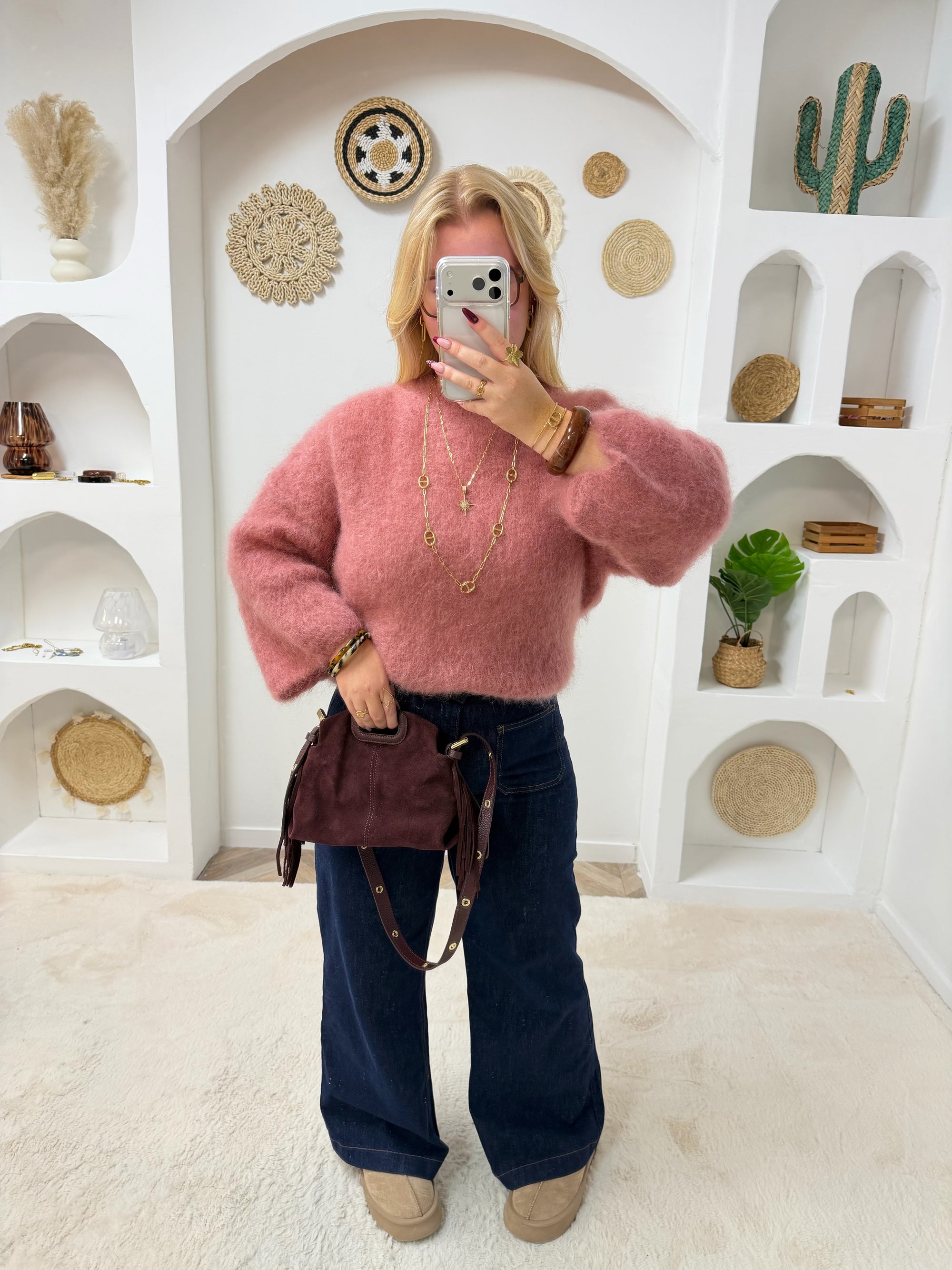 PULL MOHAIR KÉLIA TERRACOTTA