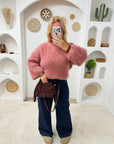 PULL MOHAIR KÉLIA TERRACOTTA