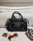 SAC ALIX XL NOIR MAT (Détails dorés)