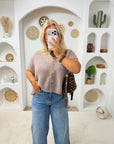 GILET NINON TAUPE