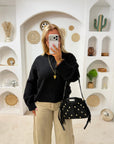 PULL MORGANE NOIR