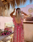 ROBE SELMA CORAIL & ROSE