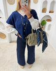 GILET NINON BLEU MARINE